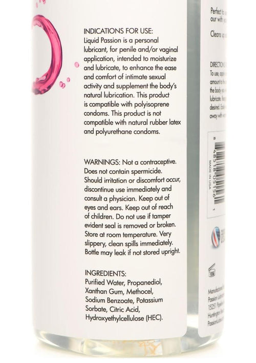 Load image 1 in gallery view. Liquid Passion Natural Lubricant Passion
