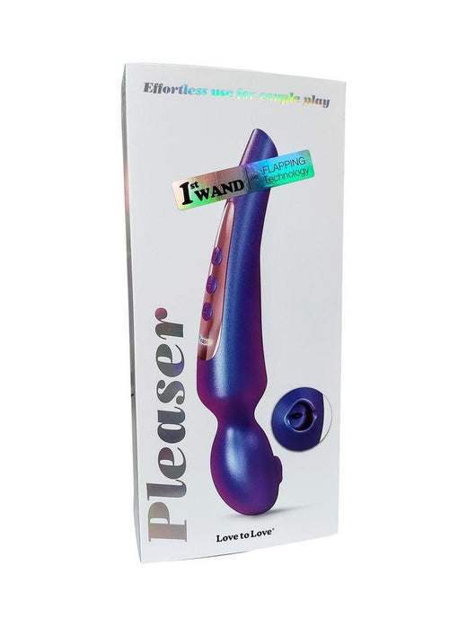 Load image 1 in gallery view. Love to Love Silicone Rechargeable Sense Touch Clitoral Stimulator - Iridescent Night - Blue