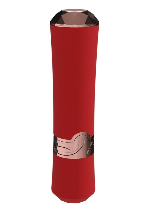 Load image 1 in gallery view. Loveline Dahlia 10 Function Silicone Lipstick Vibrator - Red