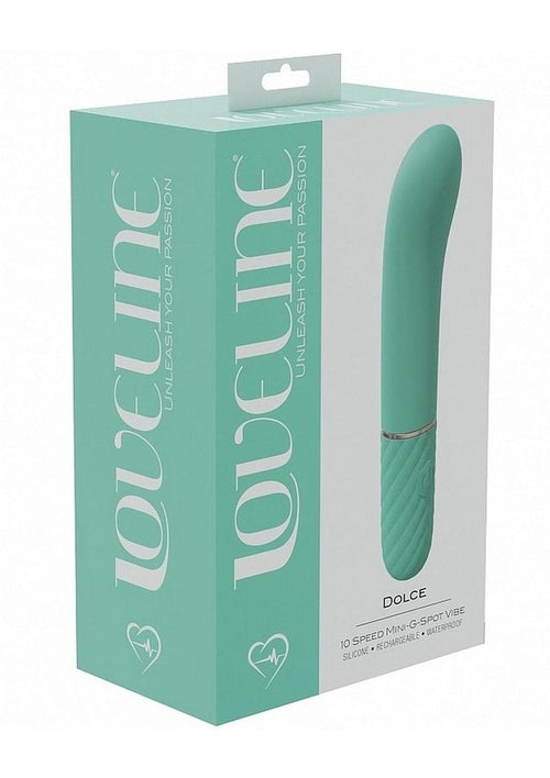Load image 1 in gallery view. Loveline Dolce Silicone Mini G-Spot Vibrator - Green
