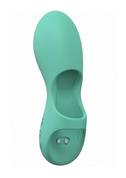 Load image 1 in gallery view. Loveline Joy Rechargeable Silicone Finger Vibrator - Green