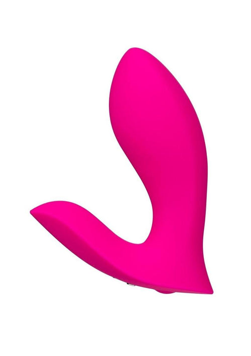 Load image 1 in gallery view. Lovense Flexer Rechargeable Silicone App-Controlled Panty Vibe - Pink