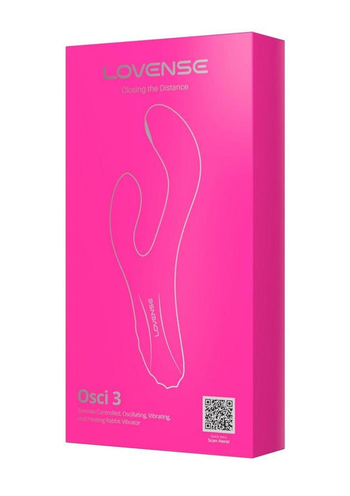 Load image 1 in gallery view. Lovense Osci 3 Rechargeable Silicone G-Spot Vibrator with Clitoral Stimulator - Pink