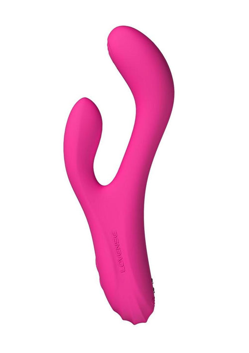 Load image 1 in gallery view. Lovense Osci 3 Rechargeable Silicone G-Spot Vibrator with Clitoral Stimulator - Pink