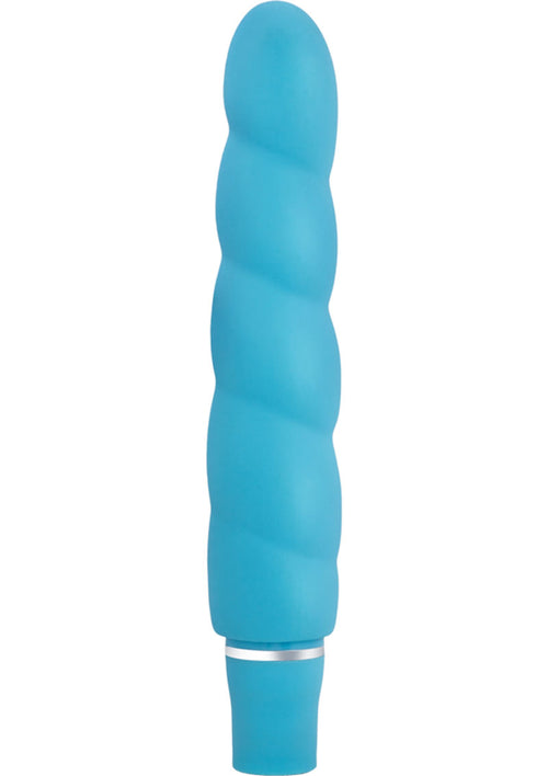 Load image 1 in gallery view. Luxe Anastasia Silicone Vibrator - Aqua/Blue