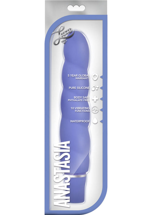 Load image 1 in gallery view. Luxe Anastasia Silicone Vibrator - Periwinkle/Purple
