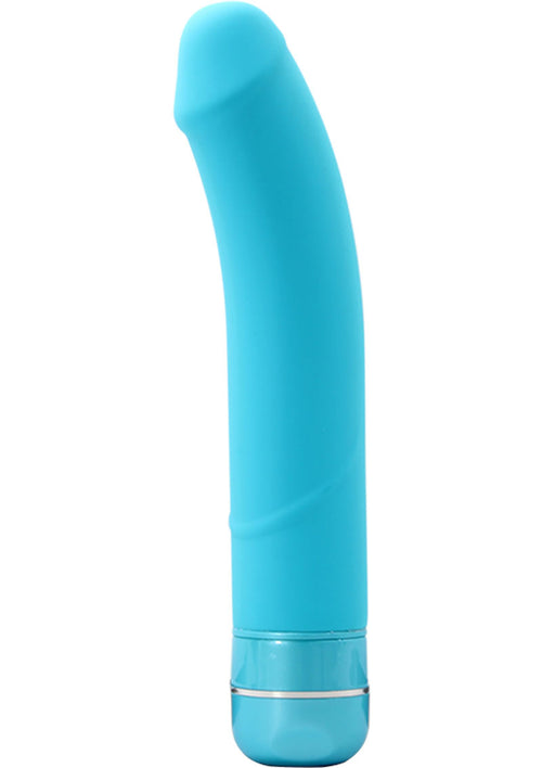 Load image 1 in gallery view. Luxe Beau Vibrating Silicone Dildo - Blue - 8.5in