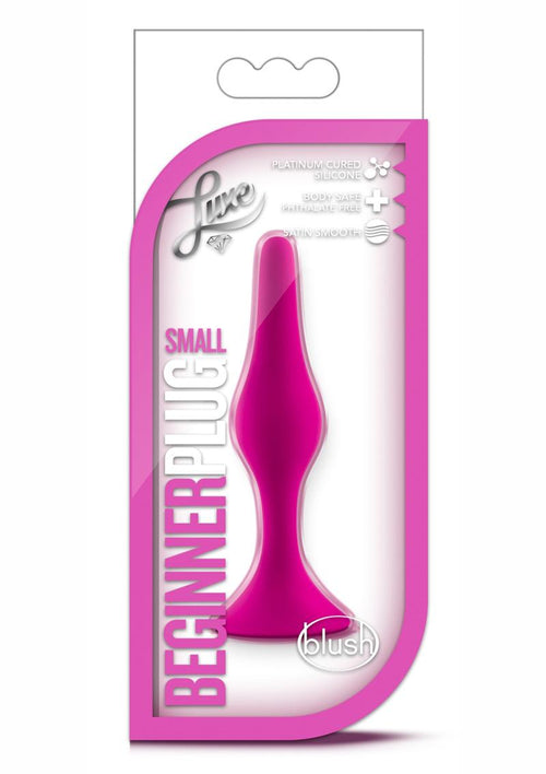 Load image 1 in gallery view. Luxe Beginner Plug Silicone Butt Plug - Pink - Small