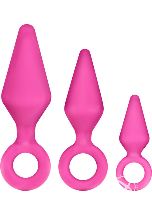 Load image 1 in gallery view. Luxe Candy Rimmer Anal Kit Silicone - Pink - 3 Piece Kit