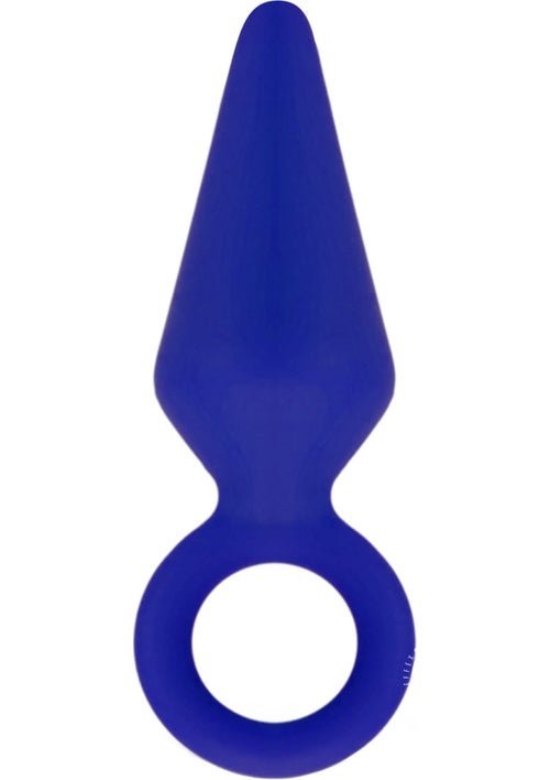 Load image 1 in gallery view. Luxe Candy Rimmer Silicone Butt Plug - Blue/Indigo - Small