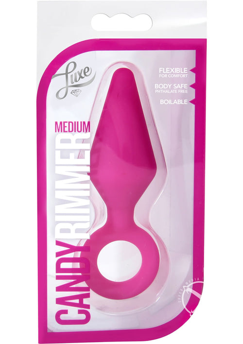 Load image 1 in gallery view. Luxe Candy Rimmer Silicone Butt Plug - Pink - Small