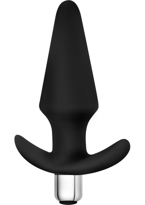 Load image 1 in gallery view. Luxe Discover Silicone Vibrator Butt Plug - Black