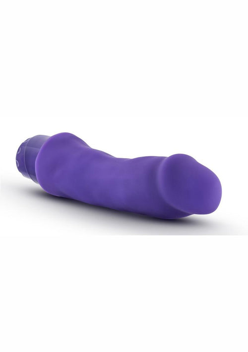 Load image 1 in gallery view. Luxe Marco Silicone Vibrating Dildo - Purple - 7.75in