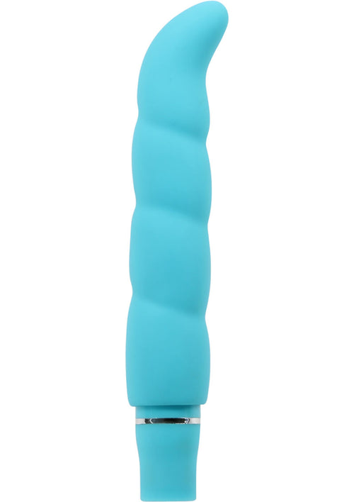 Load image 1 in gallery view. Luxe Purity G Silicone G-Spot Vibrator - Aqua/Blue