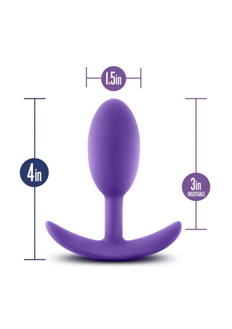 Luxe Wearable Vibra Slim Plug Silicone Butt Plug Luxe