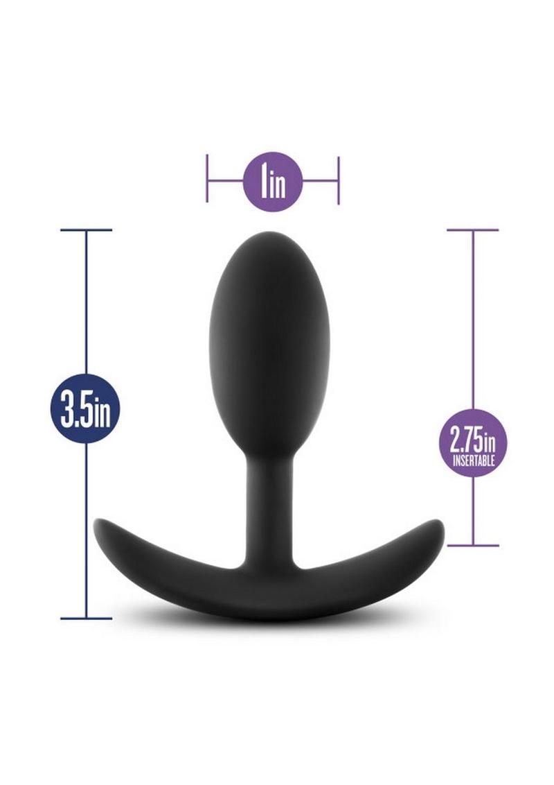 Luxe Wearable Vibra Slim Plug Silicone Butt Plug Luxe