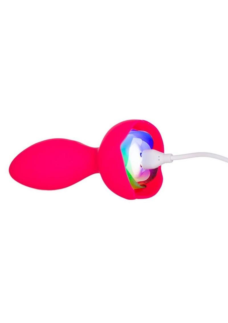 M'lady Light Up Rotating Silicone Rechargeable Anal Plug BMS Factory