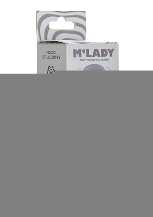 Load image 1 in gallery view. M'lady Rechargeable Silicone Tiny Vibrating Wand - Grey
