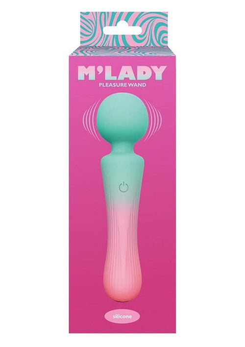 Load image 1 in gallery view. M'lady Silicone Rechargeable Pleasure Wand - Gradient