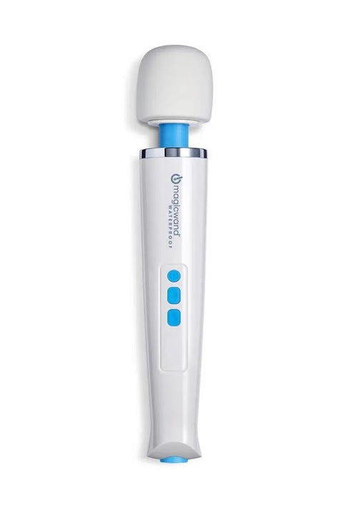 Load image 1 in gallery view. Magic Wand PlusHV-360 Waterproof Rechargeable Multispeed Vibration Massager - Blue/White