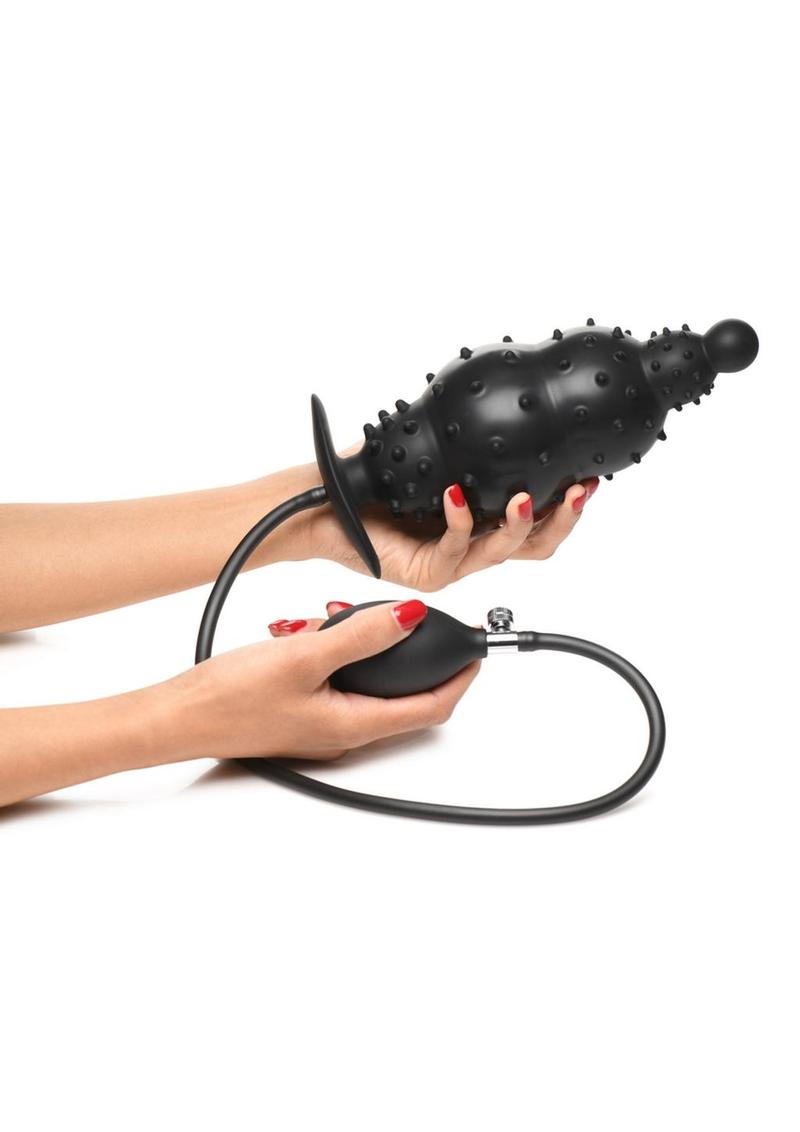 Master Series Ass Puffer Nubbed Inflatable Silicone Anal Plug Master Series