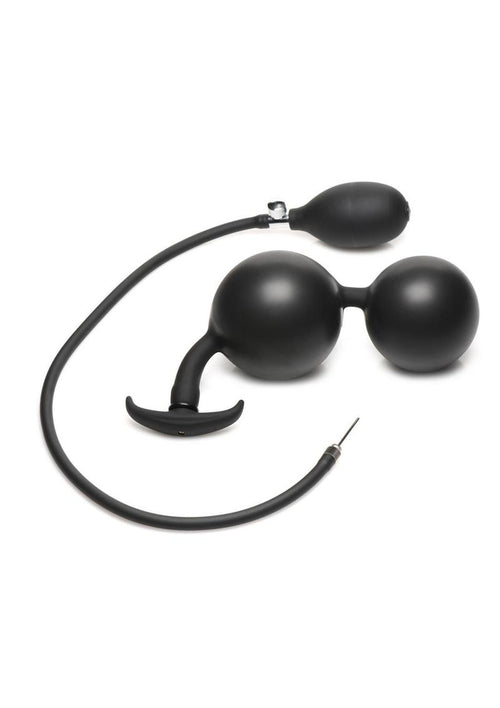 Load image 1 in gallery view. Master Series Ass Rattler Weighted Inflatable Silicone Anal Plug Master Series
