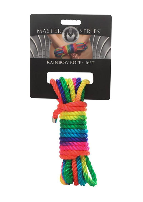Load image 1 in gallery view. Master Series Bondage Rope - Multicolor/Rainbow - 16ft