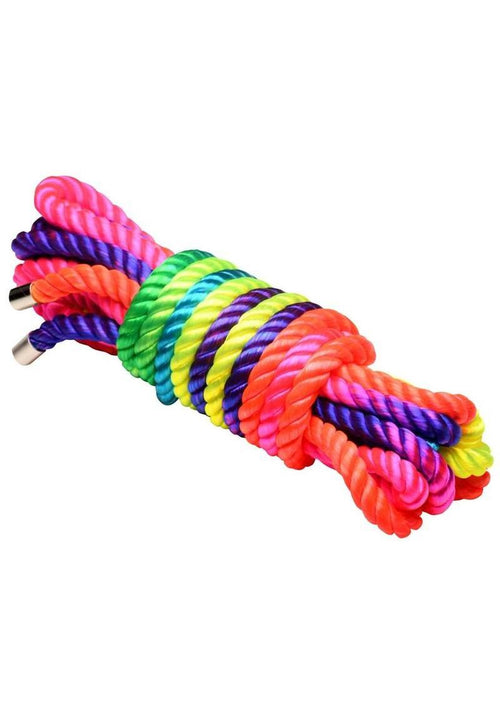 Load image 1 in gallery view. Master Series Bondage Rope - Multicolor/Rainbow - 16ft