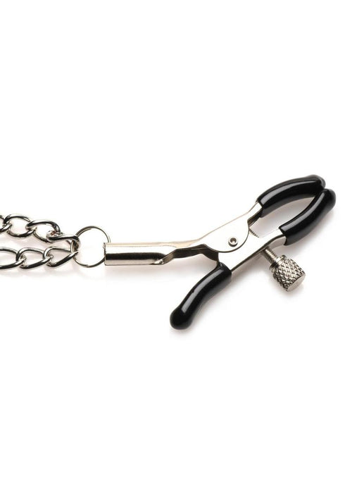 Load image 1 in gallery view. Master Series Daggers Double Chain Nipple Clamps Master Series