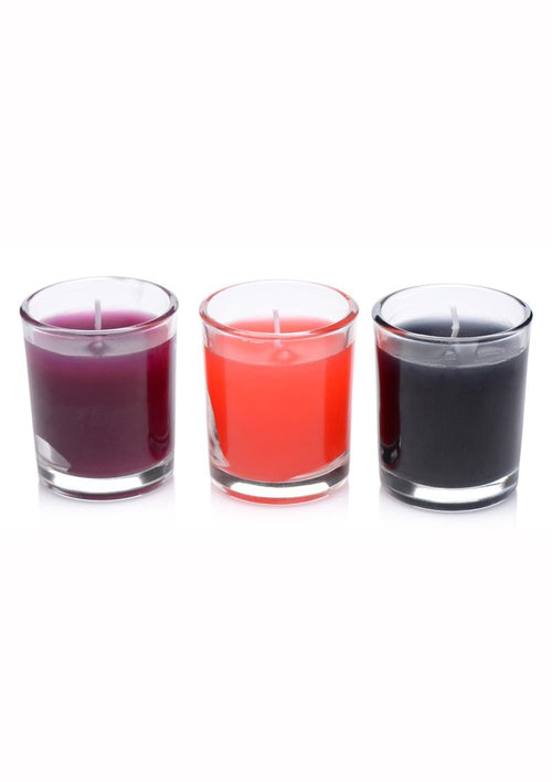 Load image 1 in gallery view. Master Series Flame Drippers Drip Candle - Black/Red - Set