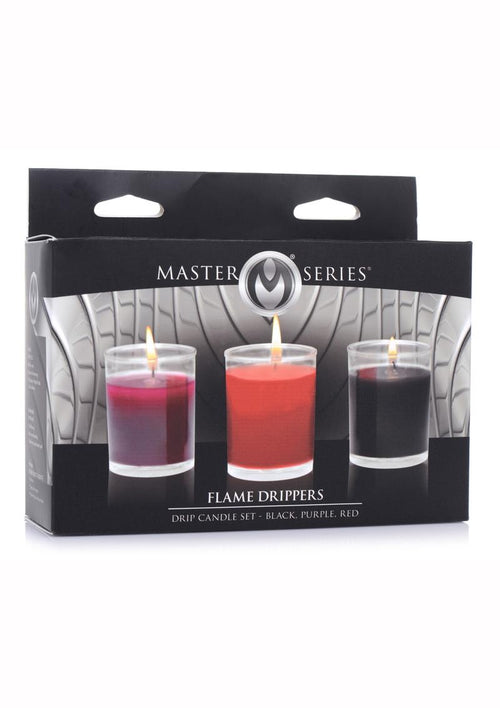 Load image 1 in gallery view. Master Series Flame Drippers Drip Candle - Black/Red - Set