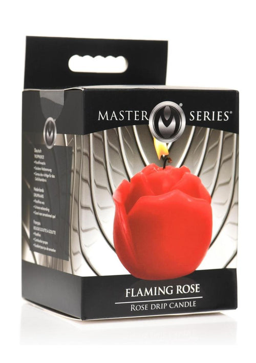 Load image 1 in gallery view. Master Series Flaming Rose Rose Drip Candle - Red