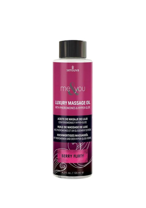 Load image 1 in gallery view. Me and You Pheromone Infused Luxury Massage Oil Berry Flirt - 4.2oz