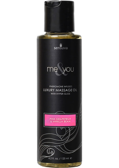 Load image 1 in gallery view. Me and You Pheromone Infused Luxury Massage Oil Pink Grapefruit Vanilla Bean - 4.2oz