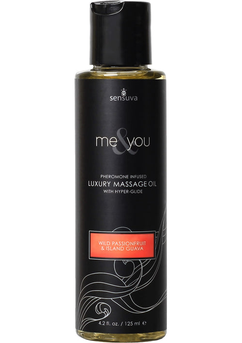 Load image 1 in gallery view. Me and You Pheromone Infused Luxury Massage Oil Wild Passionfruit Island Guava - 4.2oz
