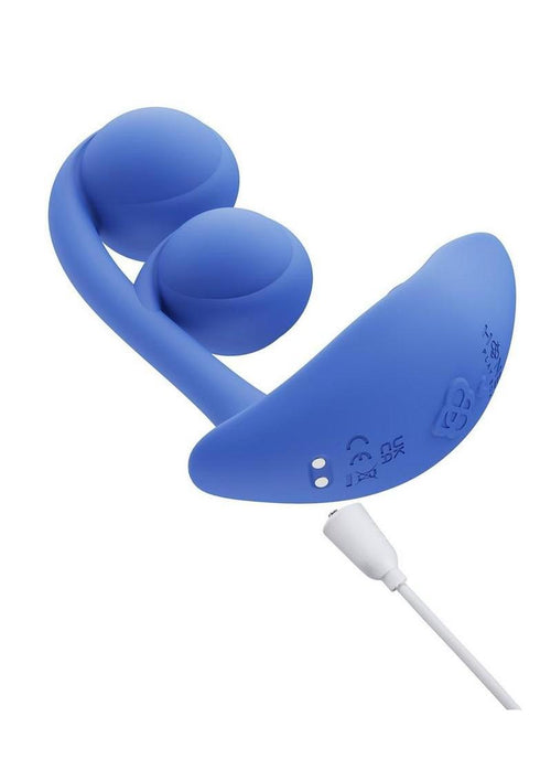 Load image 1 in gallery view. Melody Pressure Sensing App-Controlled Rechargeable Silicone Twin Balls Clit and G-Spot Vibrator Honey Play Box