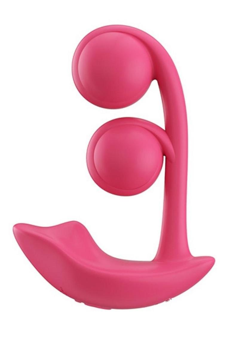 Melody Pressure Sensing App-Controlled Rechargeable Silicone Twin Balls Clit and G-Spot Vibrator Honey Play Box