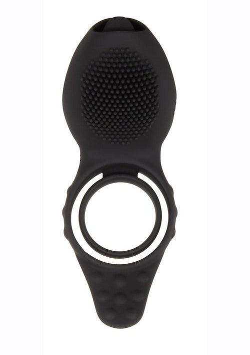 Load image 1 in gallery view. Mr. Flicker Rechargeable Silicone Cock Ring - Black