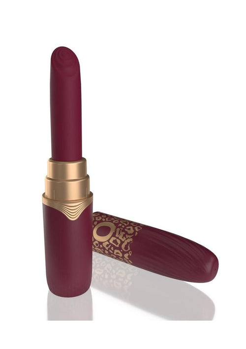 Load image 1 in gallery view. My Secret Premium Rechargeable Lipstick Vibrator - Merlot/Red