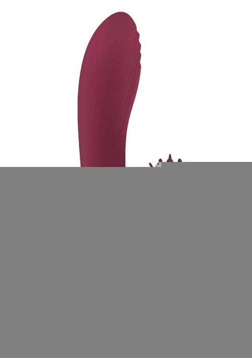 Load image 1 in gallery view. Mystique Venus Rechargeable Silicone Vibrator - Eggplant Purple/Purple