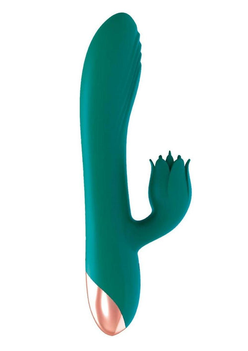 Load image 1 in gallery view. Mystique Venus Rechargeable Silicone Vibrator - Green
