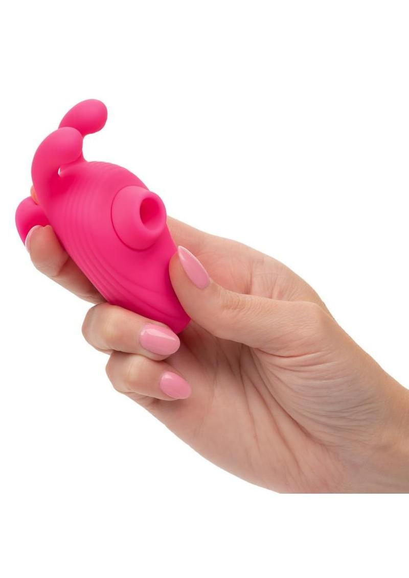 Neon Vibes Kissing Bunny Rechargeable Silicone Vibrator Neon Vibes