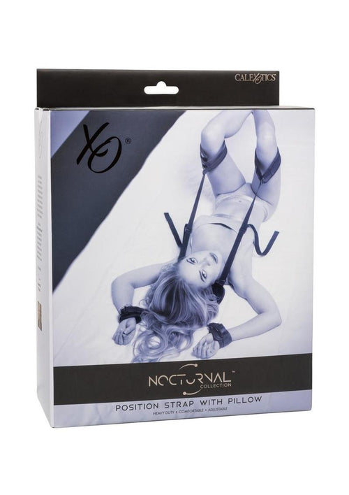 Load image 1 in gallery view. Nocturnal Collection Position Strap with Pillow - Black