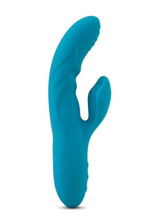 Load image 1 in gallery view. Nu Sensuelle Kiah Nubii Rechargeable Silicone Rabbit - Blue