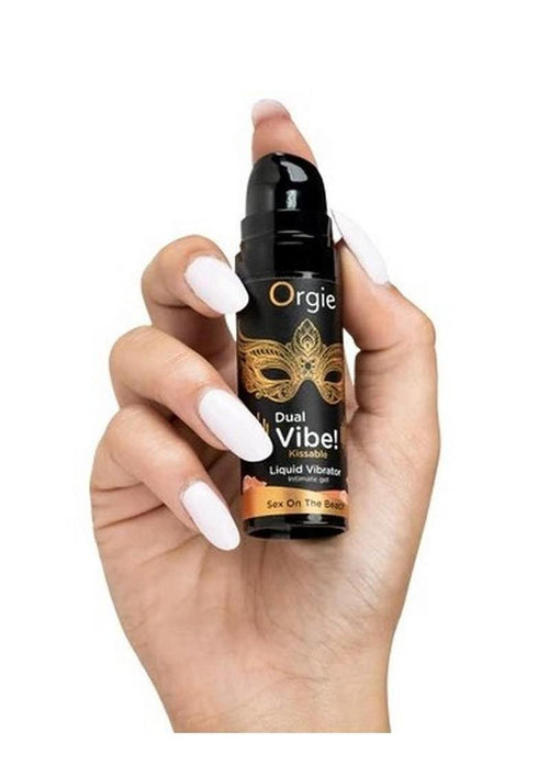 Load image 1 in gallery view. Orgie Dual Vibe Kissable Liquid Vibrator Gel - Sex On The Beach Orgie