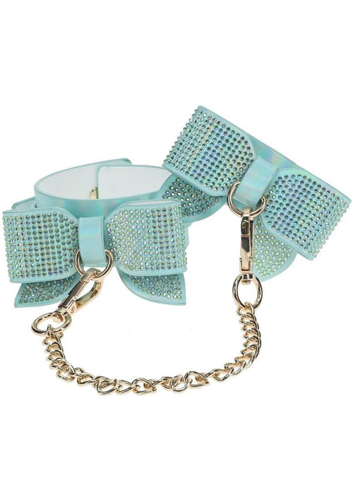 Load image 1 in gallery view. Ouch! Paris Collection Leg Cuffs - Blue