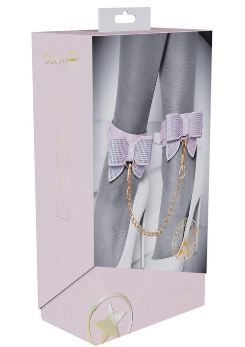 Load image 1 in gallery view. Ouch! Paris Collection Leg Cuffs - Pink