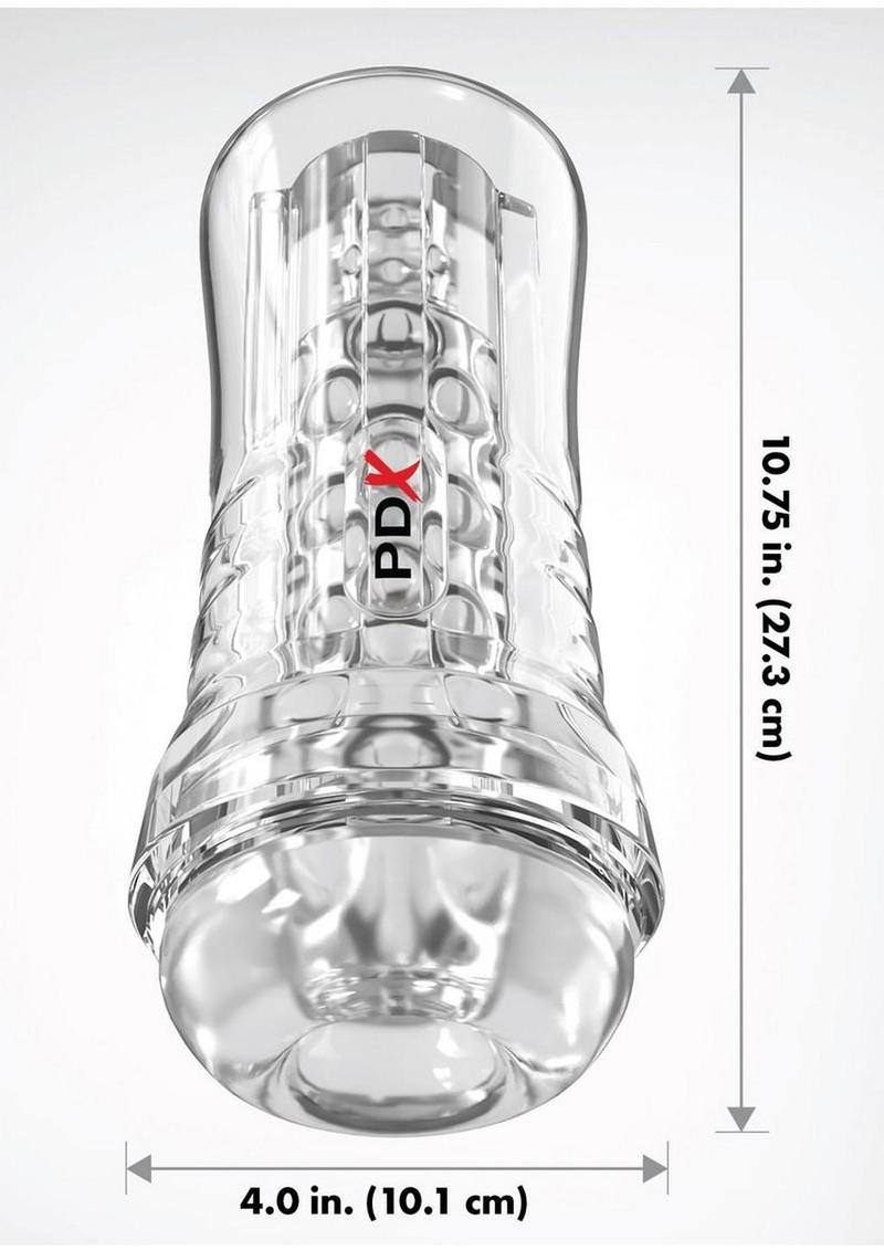 Pdx Elite Viewtube See-Thru EZ-Grip Stroker - General Orifice PDX Elite