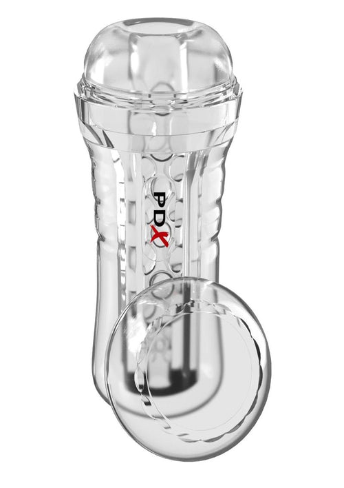 Load image 1 in gallery view. Pdx Elite Viewtube See-Thru EZ-Grip Stroker - General Orifice - Clear