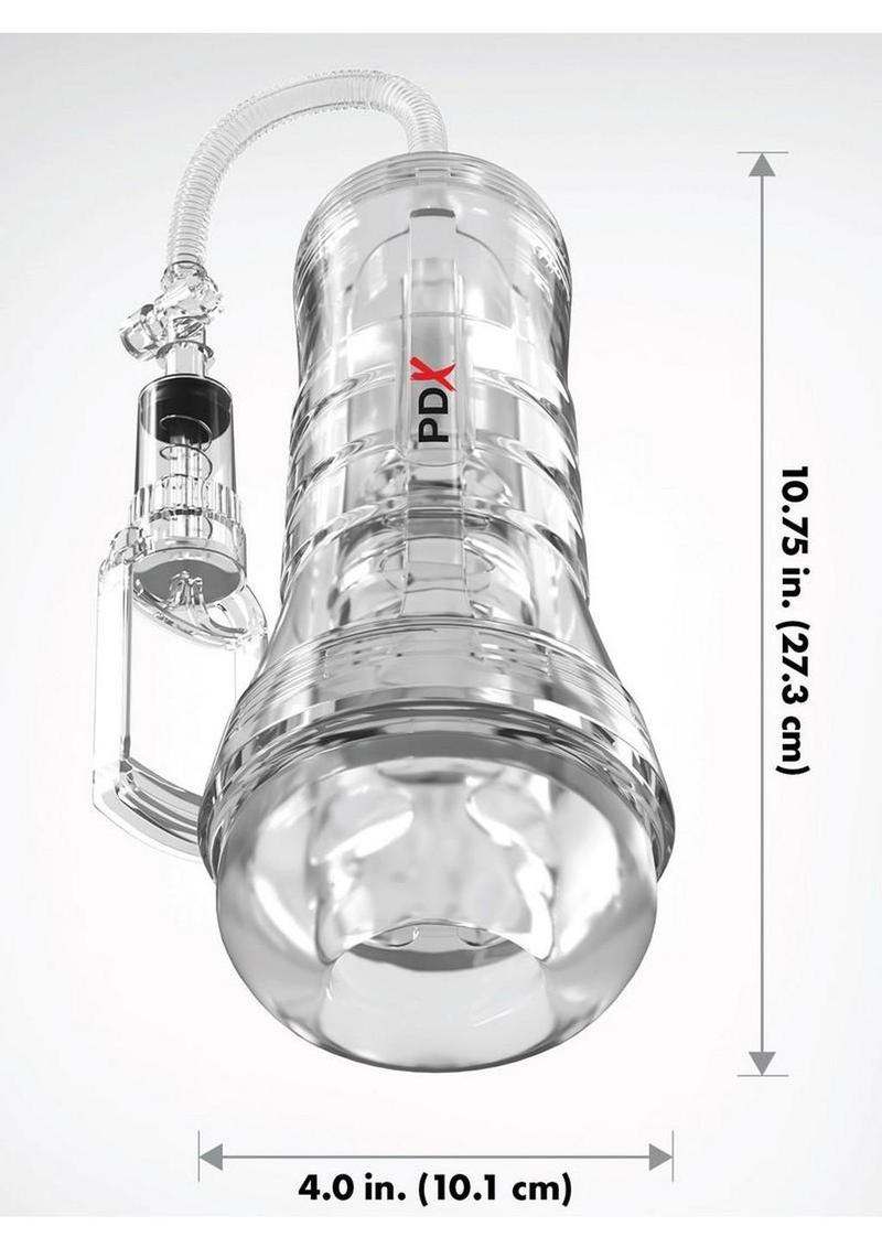 Pdx Elite Viewtube Vac XXL Pump See-Thru EZ-Grip Pump Stroker PDX Elite